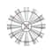 Silver Farmhouse Decorative Windmill Wall Accent